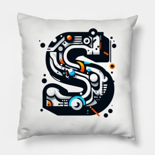 Letter S design graffity style Pillow