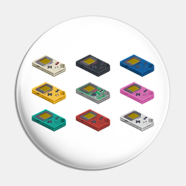 Gameboy Original Pixel Art Pin by arcadeperfect