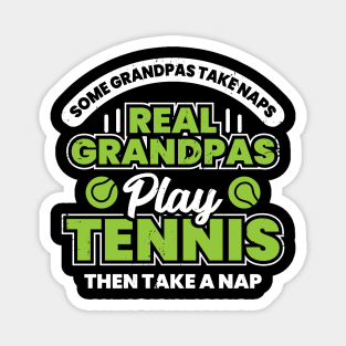 Funny Tennis Grandpa Grandfather Gift Magnet