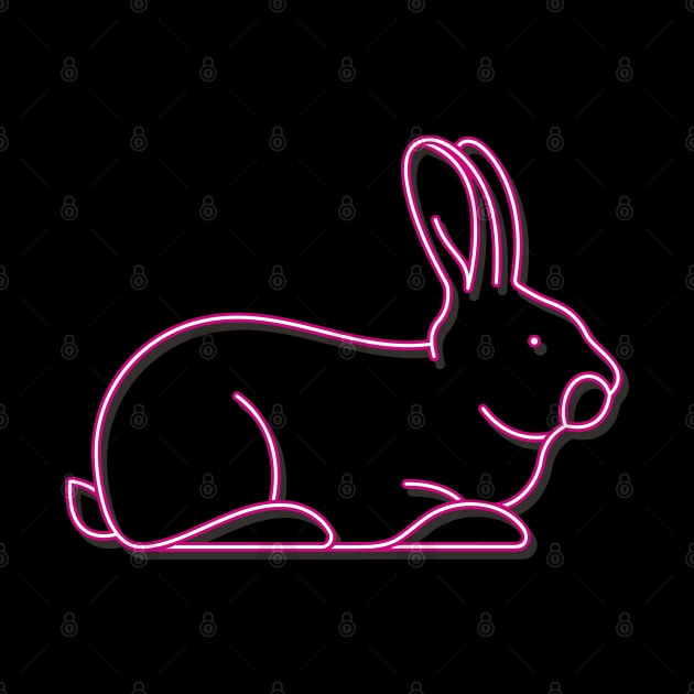 Neon Rabbit by LR_Collections