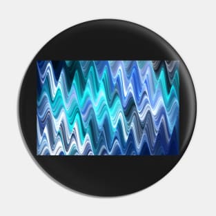 Teal waves Pin