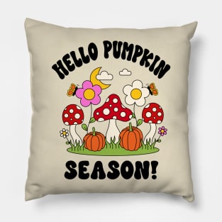 Hello Pumpkin Season Fall Shirt Design Pillow