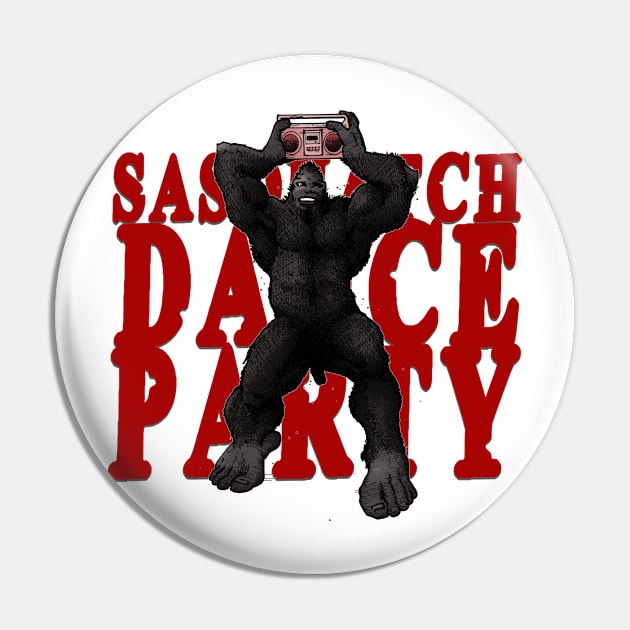 Sasquatch Dance Party Pin by Froobius