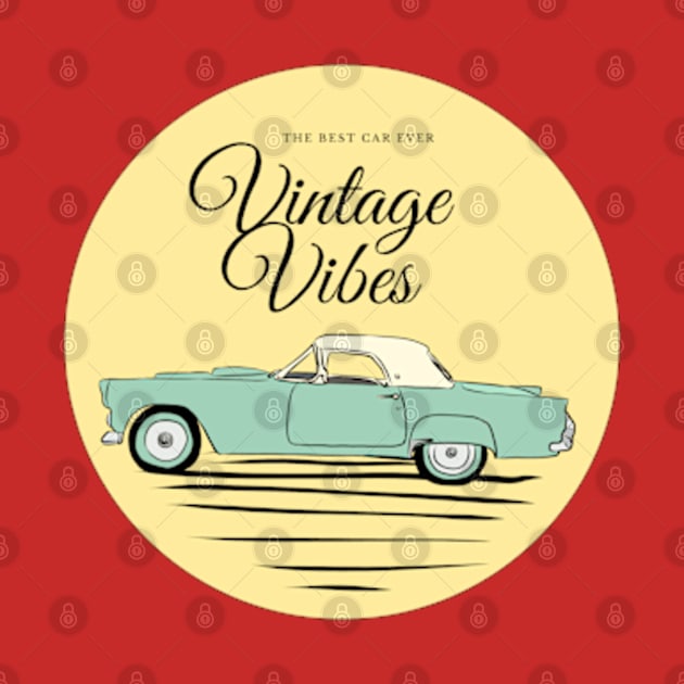 Vintage Car illustration by uveyiknur