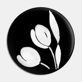 Tulips White - Full Size Image Pin