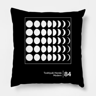 Toshiyuki Honda - Modern - Minimalist Artwork Fan Design Pillow