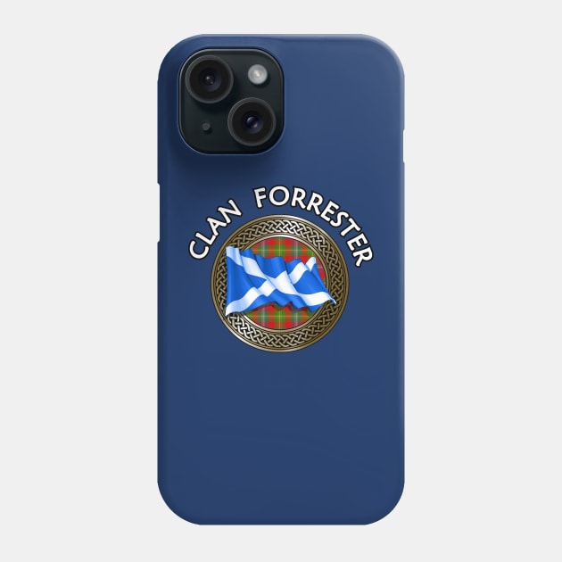 Clan Forrester Crest & Tartan Knot Phone Case by Taylor'd Designs