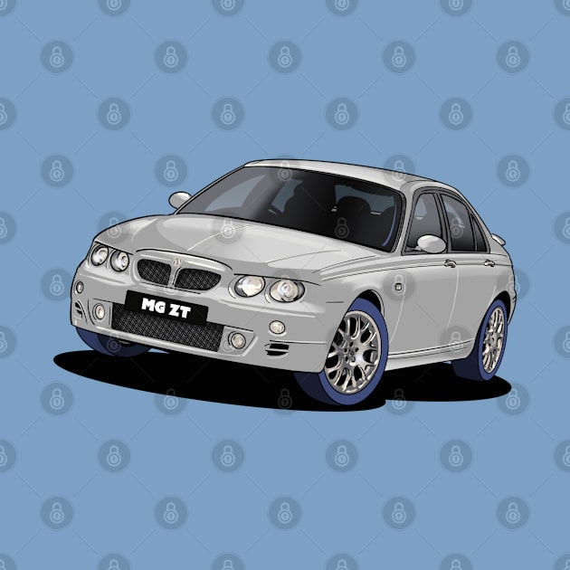 MG ZT in Silver by Webazoot