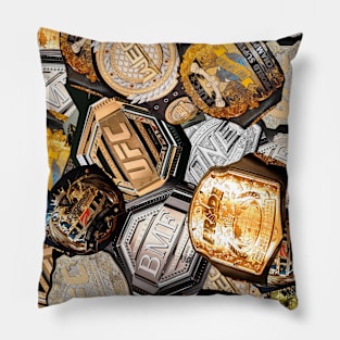 All The MMA Championship Belts Pillow