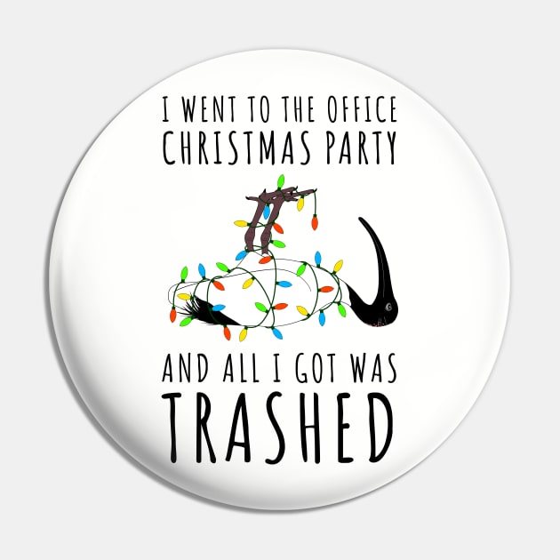 Office Christmas Party Bin Chicken Pin by BinChickenBaby