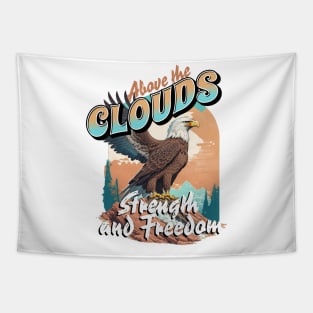 Above the Clouds Eagle Freedom Tapestry