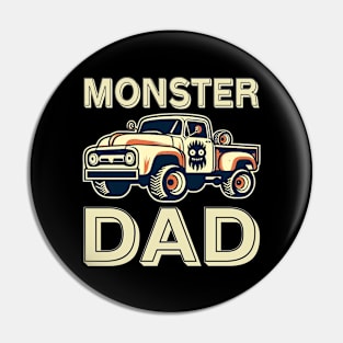 Monster Truck Dad Pin