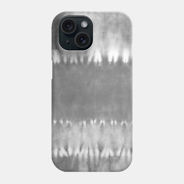 Gray Bold Tie-Dye Stripes Phone Case by Carolina Díaz