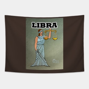 Libra the Scales zodiac sign Tapestry