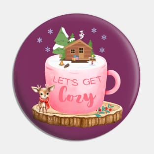 Let's Get Cozy Pin