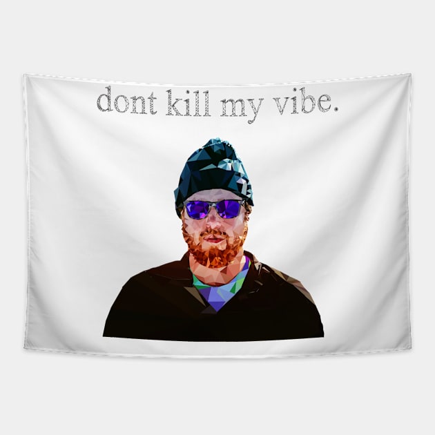 Don't kill my vibe, Style, Black Glasses, Aesthetic Tapestry by Strohalm