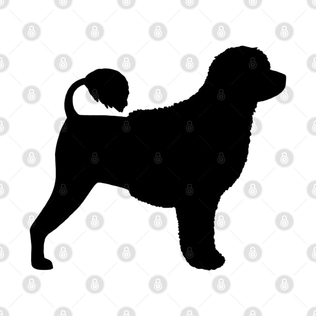 Portuguese Water Dog Silhouette by Coffee Squirrel