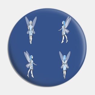 Blue Fairies on Blue Pin