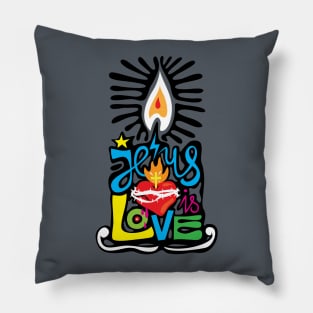 Candle Vignette Pillow