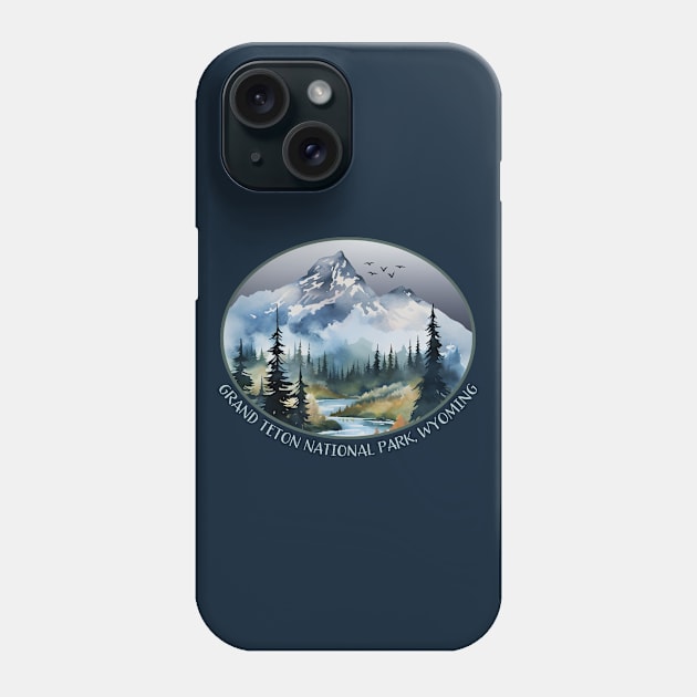 Grand Teton National Park, Wyoming Souvenir Phone Case by Pine Hill Goods