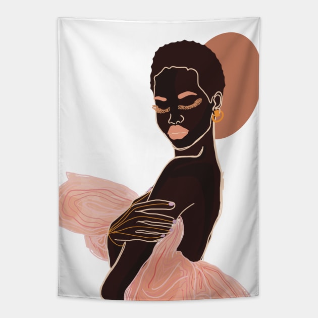 Pretty woman Tapestry by Brooke Danaher Art 