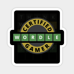 Certified Wordle Gamer - Wordle Magnet