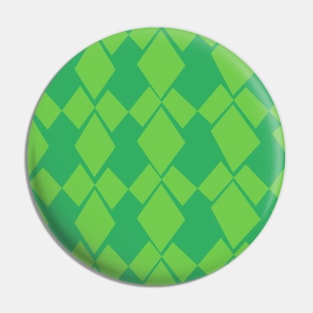 Geometric Diamonds Design (Lime Green) Pin