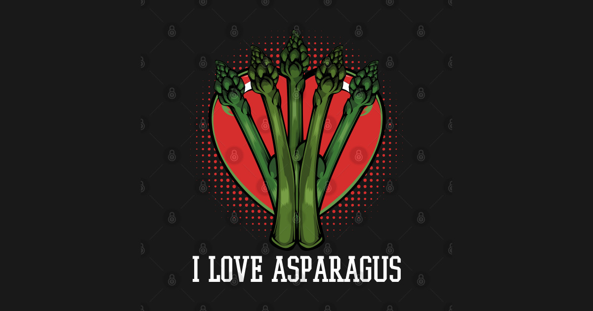 Asparagus I Love Asparagus Vegan Statement Quote Asparagus