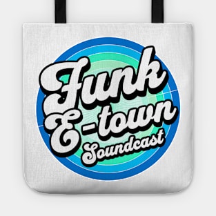 FUNK E-TOWN SOUNDCAST  - Staged Gradient Logo (blue/mint) Tote