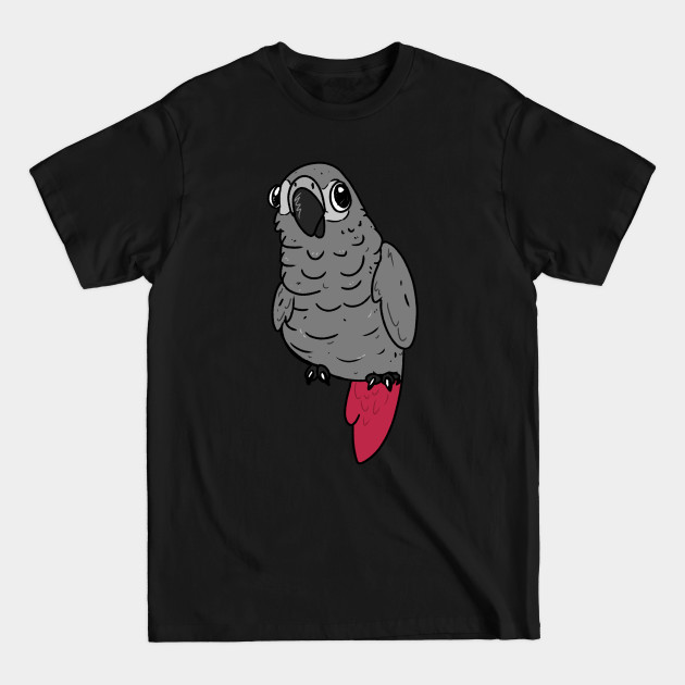 Disover African grey parrot Derpy - African Grey Parrot - T-Shirt