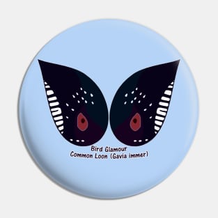 Common Loon Eyes Pin