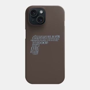 STEVEN WEINBERG quote-cloud by Tai's Tees Phone Case