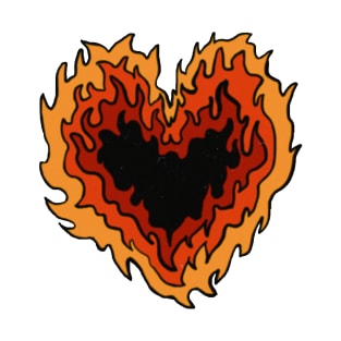 Flaming Heart T-Shirt