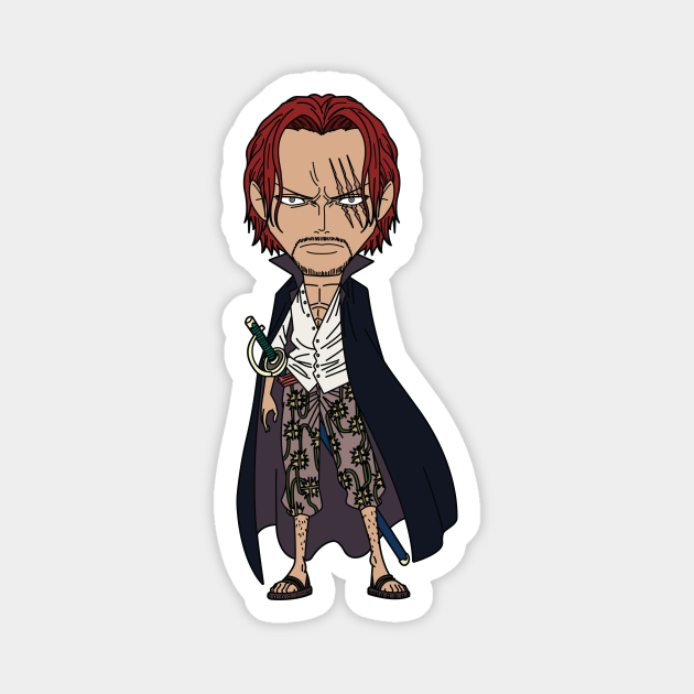Akagami No Shanks Red Hair Pirates Magnet Teepublic