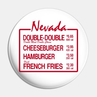 Nevada Burger Pin