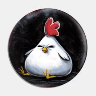 Angry Chicken Pin