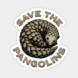 Save the Pangolins Magnet