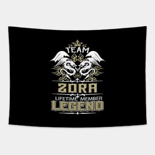 Zora Name T Shirt -  Team Zora Lifetime Member Legend Name Gift Item Tee Tapestry