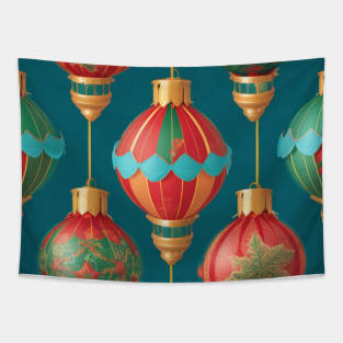 Christmas Lantern Pattern Tapestry