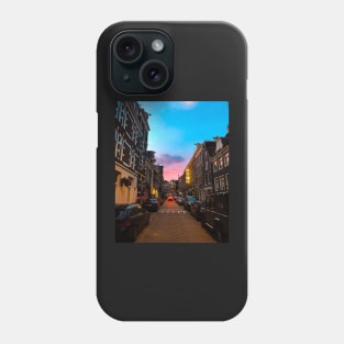 The historic streets of Amsterdam Phone Case