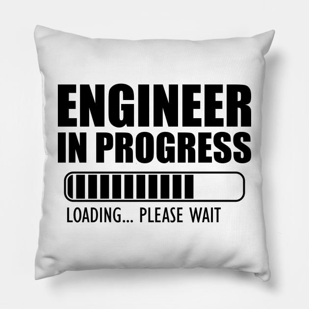 Engineer in progress loading Pillow by KC Happy Shop