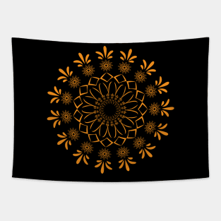 Arabian flowers mandala Tapestry