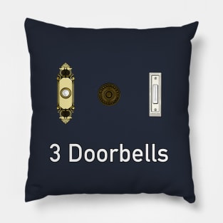 3 Doorbells Pillow