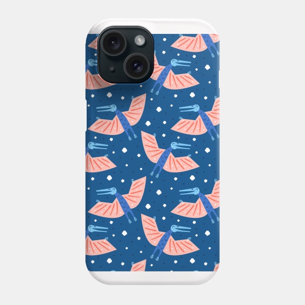 Pterodactyl Neck Gator Flying Dinosaur Pterodactyl Phone Case by DANPUBLIC