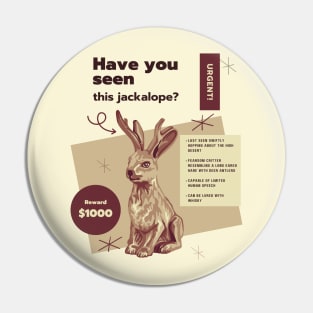 Have You Seen This Jackalope? Pin