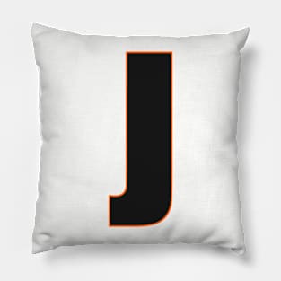 Bold in Black: J's Defining edge Pillow