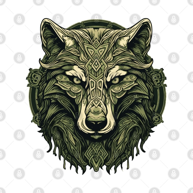 Irish and Celtic Wolf by tatadonets