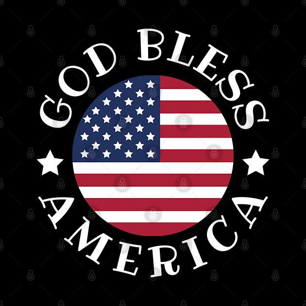 God Bless America American Flag For Independence Day On 4th Of July by Arts-lf