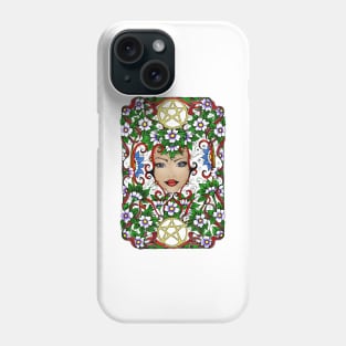 Lovely Green Lady Pentagram Protection Phone Case
