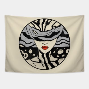 Beautiful Alien Woman Tapestry